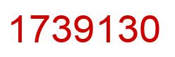 Number 1739130 red image