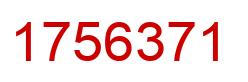 Number 1756371 red image