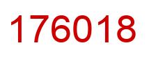 Number 176018 red image