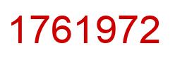 Número 1761972 imagen rojo
