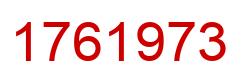 Número 1761973 imagen rojo