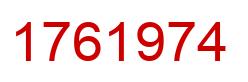Número 1761974 imagen rojo