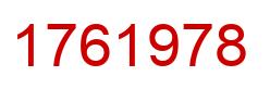 Número 1761978 imagen rojo