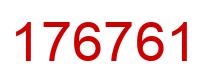 Number 176761 red image