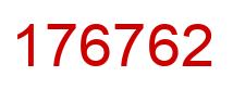 Number 176762 red image