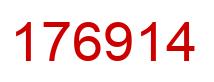 Number 176914 red image