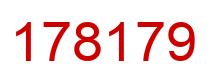 Number 178179 red image
