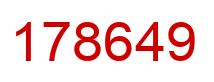 Number 178649 red image