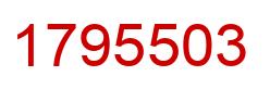 Número 1795503 imagen rojo