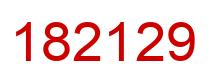 Número 182129 imagen rojo