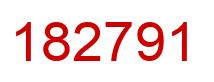 Number 182791 red image