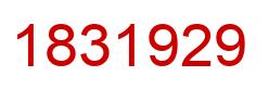 Número 1831929 imagen rojo