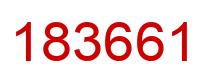 Number 183661 red image