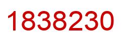 Number 1838230 red image