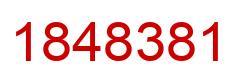 Number 1848381 red image