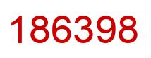 Number 186398 red image
