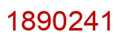 Number 1890241 red image