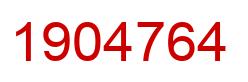 Number 1904764 red image