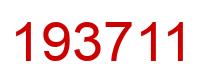 Number 193711 red image