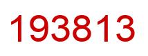 Number 193813 red image