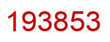 Número 193853 imagen rojo