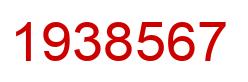 Number 1938567 red image
