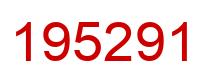Número 195291 imagen rojo