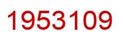 Number 1953109 red image