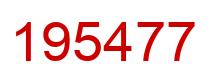 Number 195477 red image