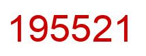 Number 195521 red image