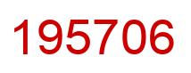 Number 195706 red image