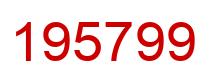 Number 195799 red image