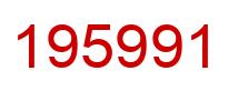 Number 195991 red image