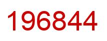 Number 196844 red image