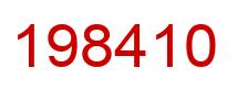 Número 198410 imagen rojo