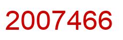 Number 2007466 red image