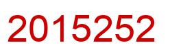 Number 2015252 red image