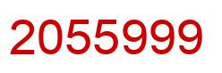 Number 2055999 red image