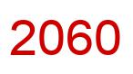 Número 2060 imagen rojo