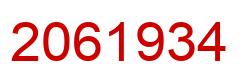 Number 2061934 red image