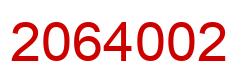 Number 2064002 red image