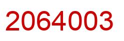 Number 2064003 red image