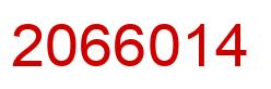 Número 2066014 imagen rojo