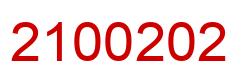 Number 2100202 red image