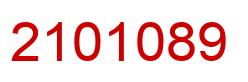 Número 2101089 imagen rojo