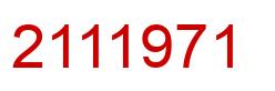 Number 2111971 red image