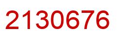 Número 2130676 imagen rojo