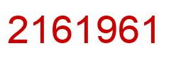 Número 2161961 imagen rojo