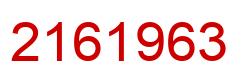 Número 2161963 imagen rojo