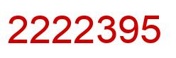 Número 2222395 imagen rojo